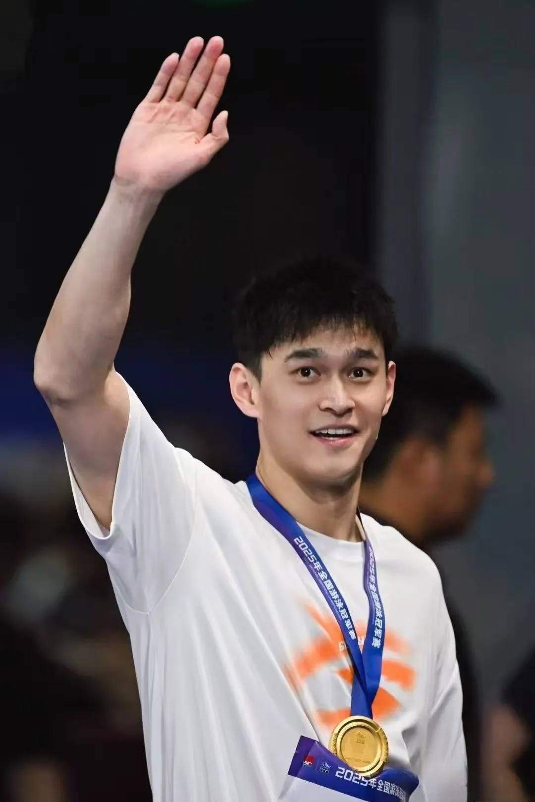 孙杨在上海的比赛中夺冠