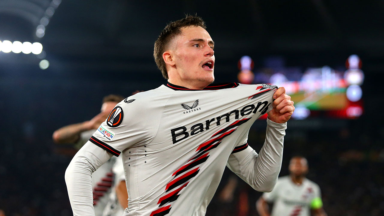 汉堡客场战胜了勒沃库森，实现了胜利